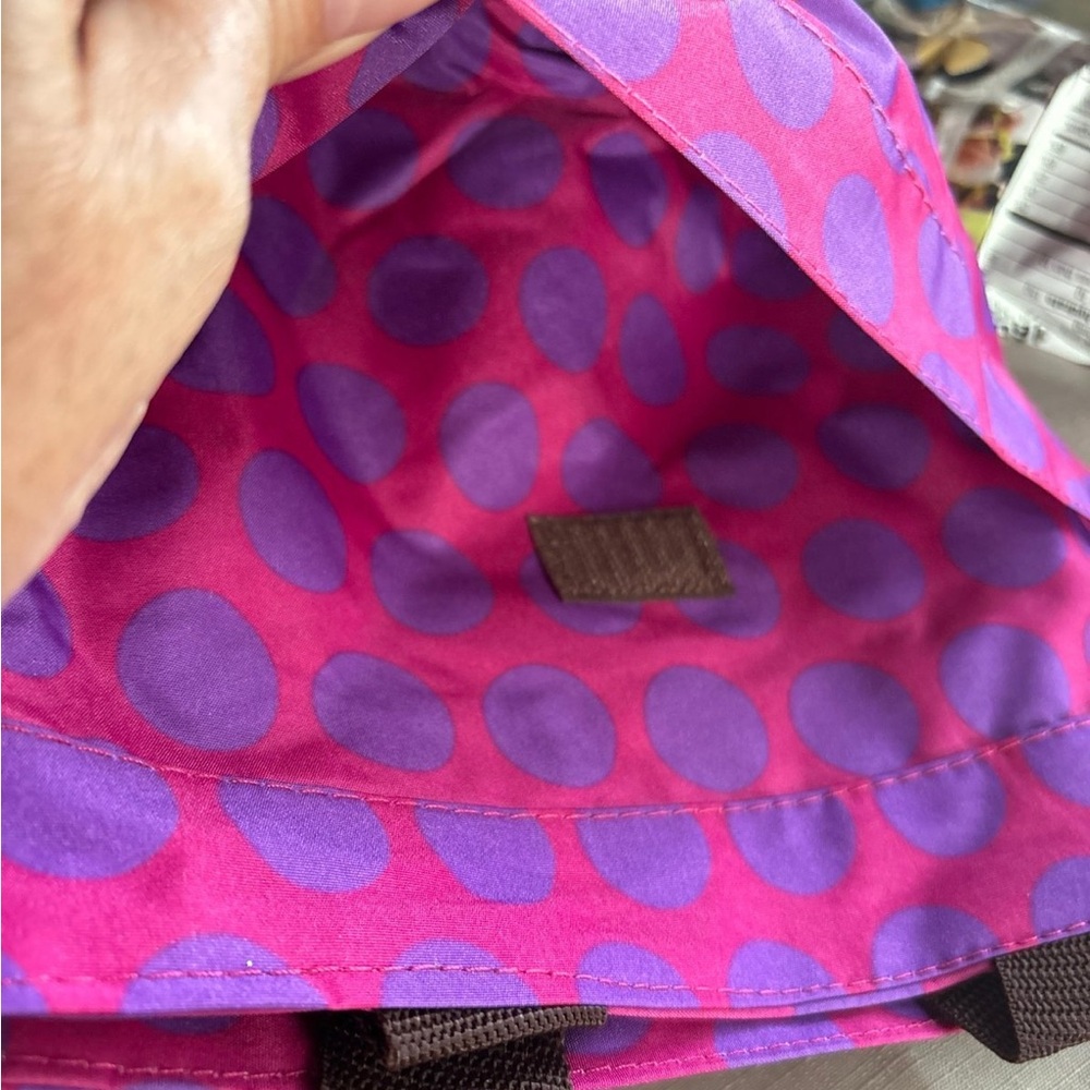 Initials Inc Purple and Pink Polka Dot Shower tote - Picture 4 of 4